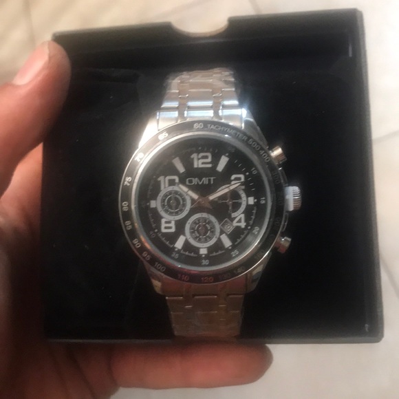 OMIT Stainless Steel Tachymeter Watch - Picture 1 of 2